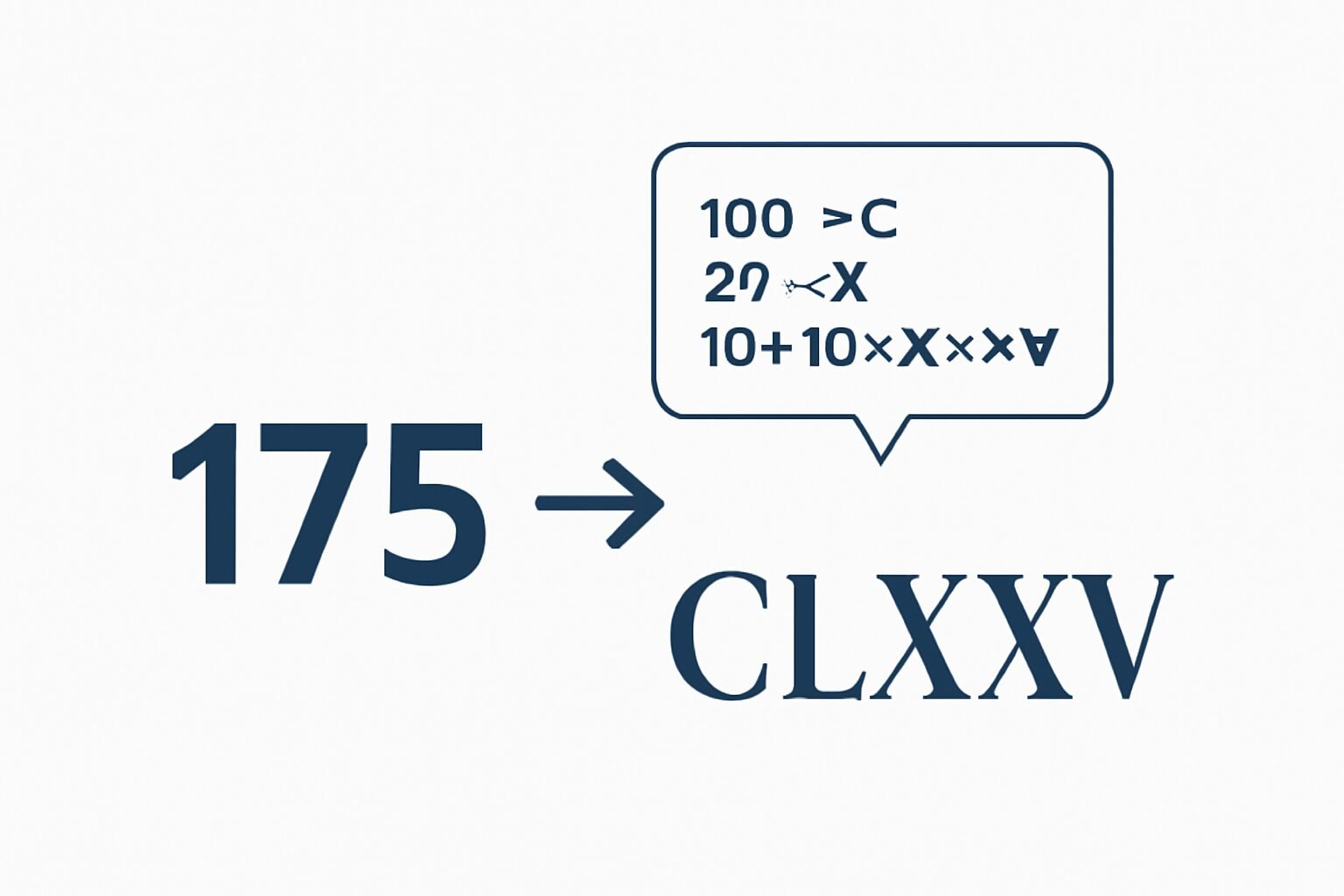 Roman Numerals: 175