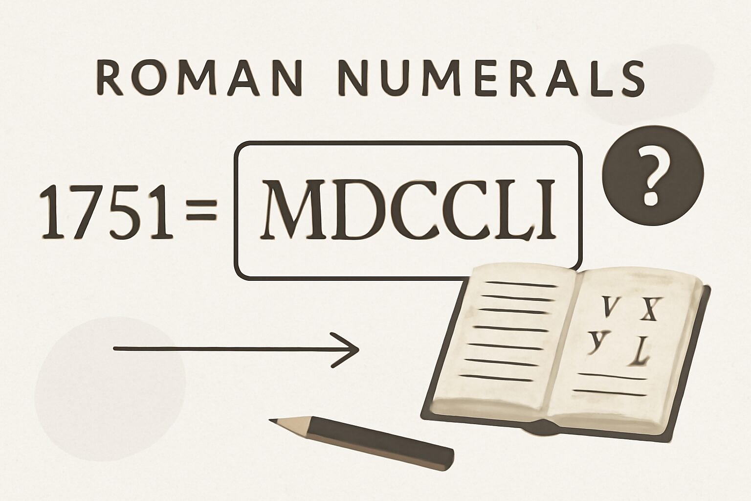 Roman Numerals: 1751