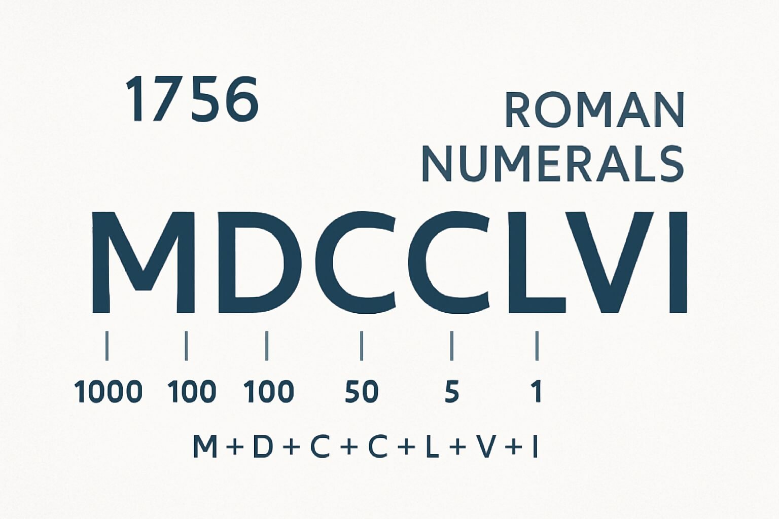 Roman Numerals: 1756