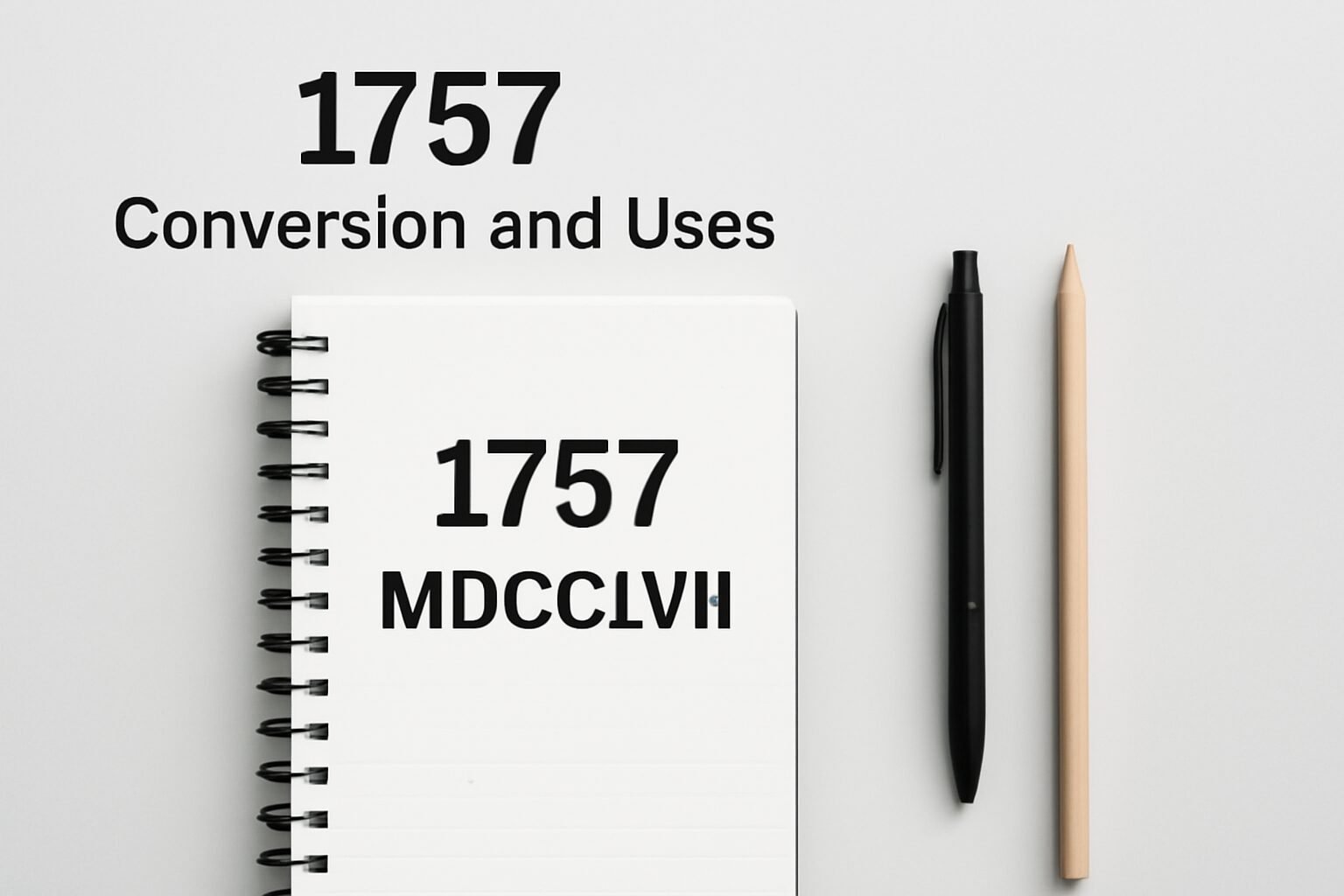 Roman Numerals: 1757