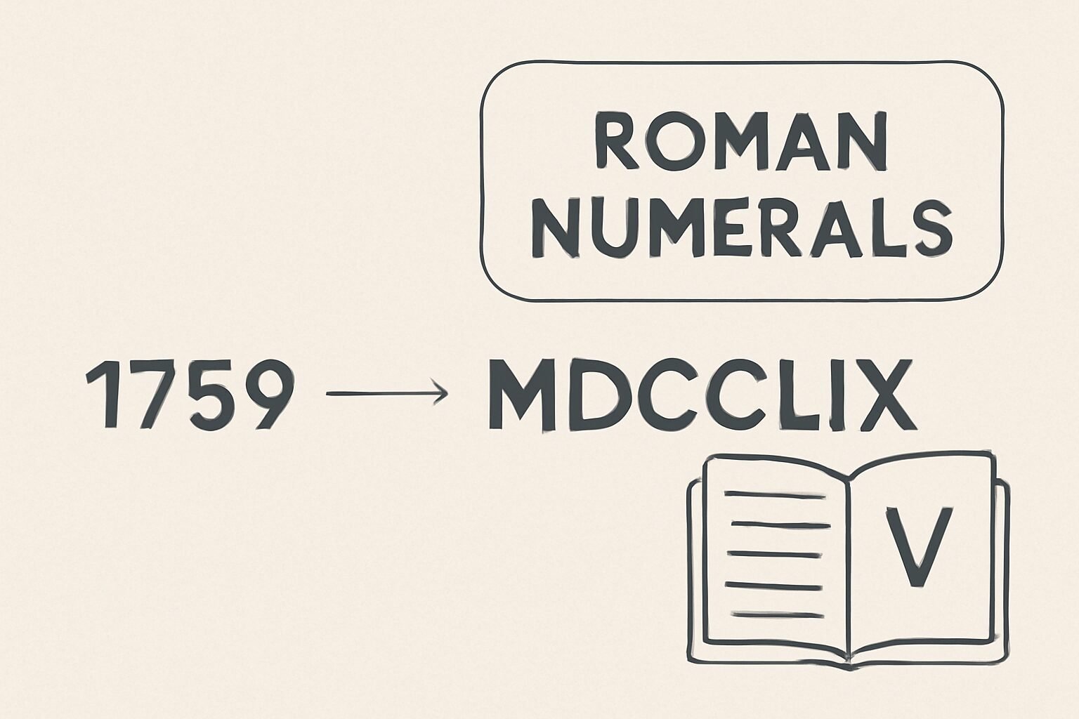 Roman Numerals: 1759