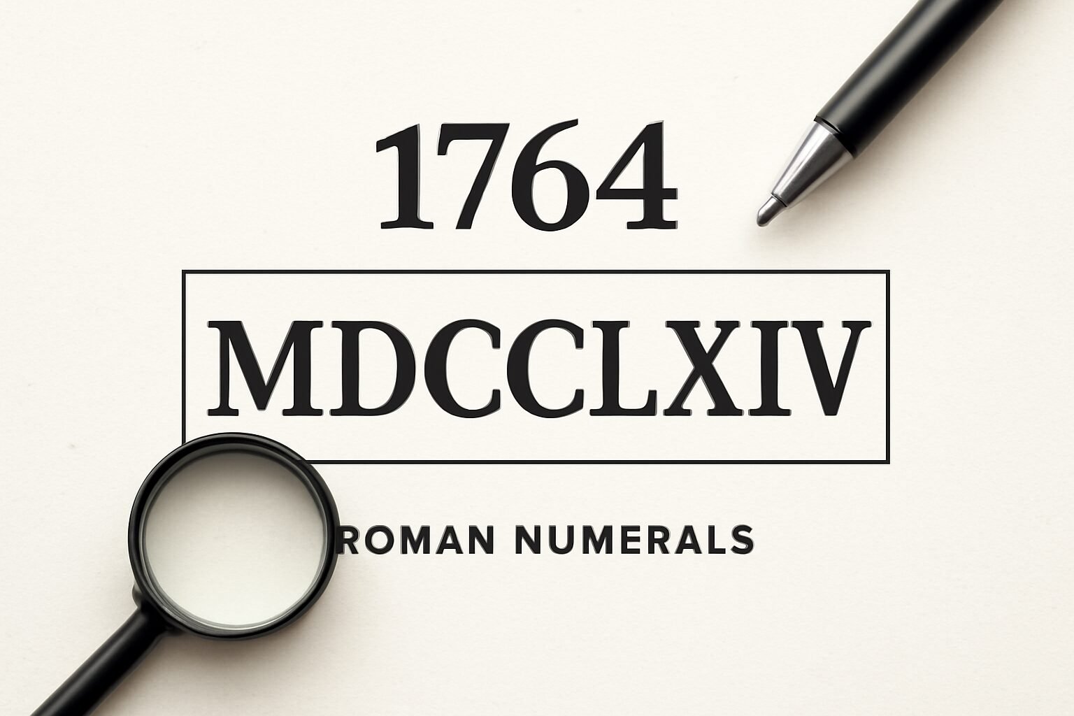 Roman Numerals: 1764