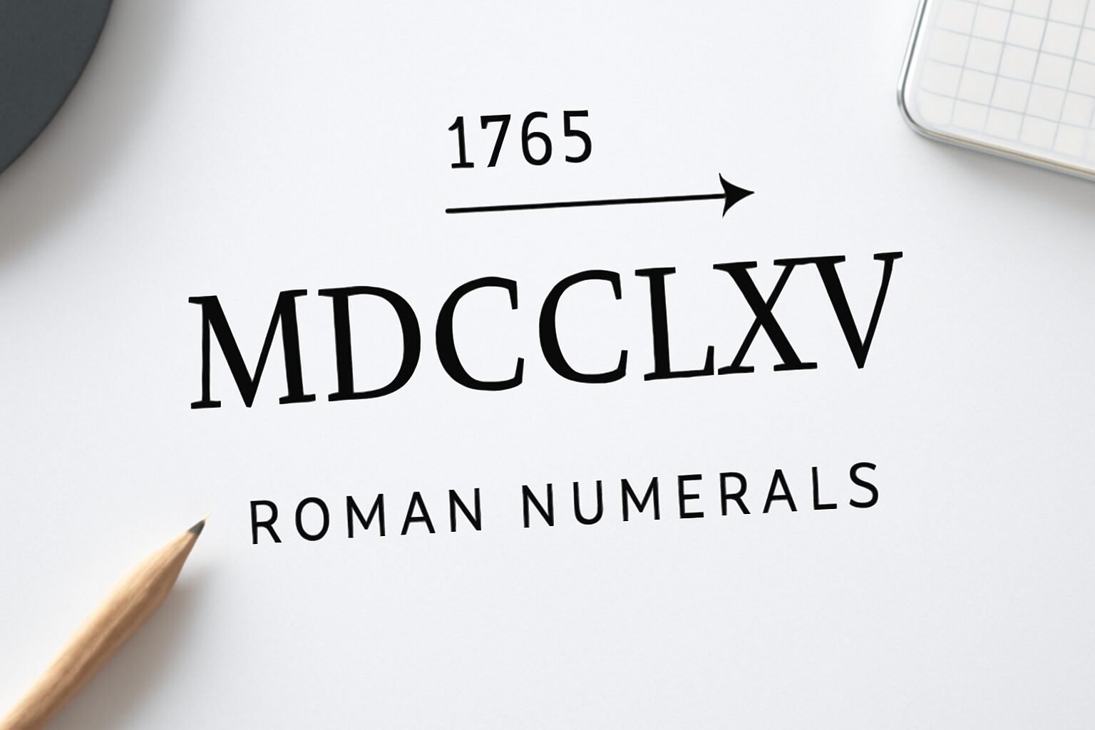 Roman Numerals: 1765