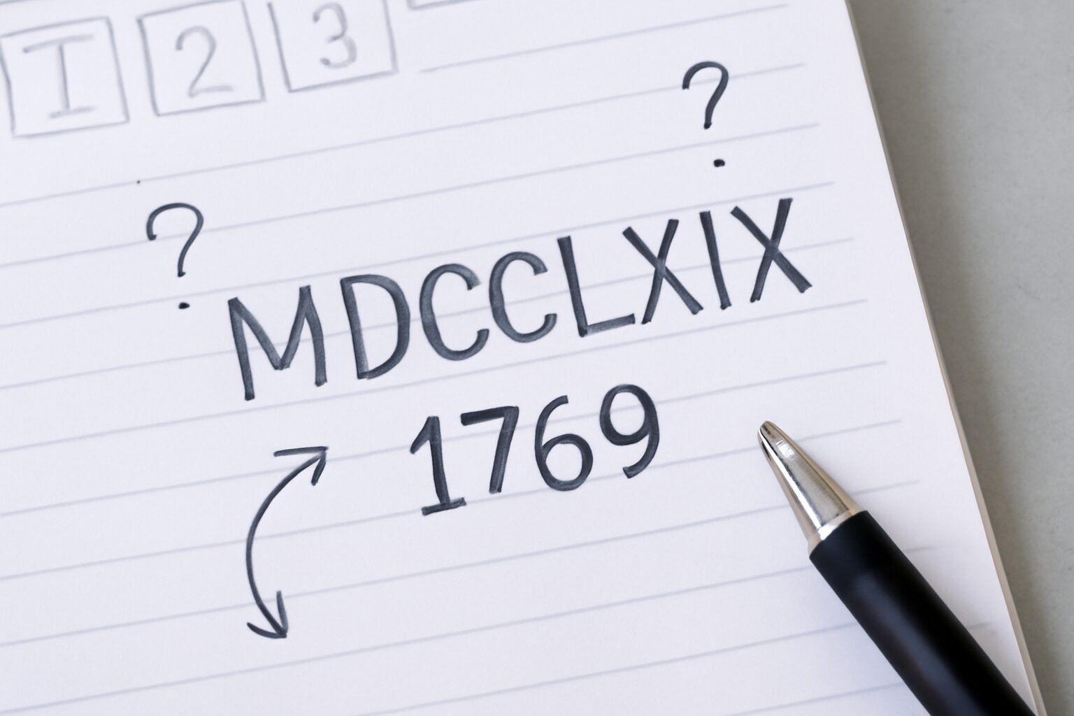 Roman Numerals: 1769