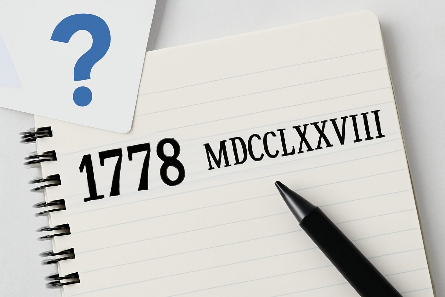 Roman Numerals: 1778