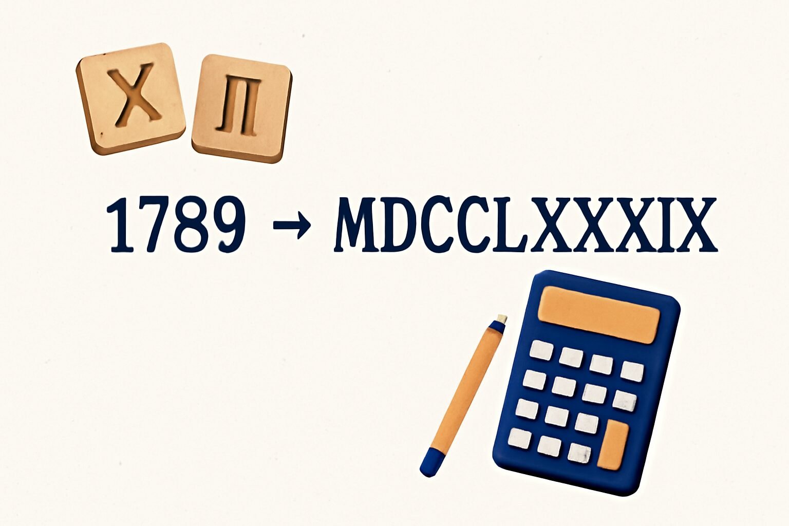 Roman Numerals: 1789