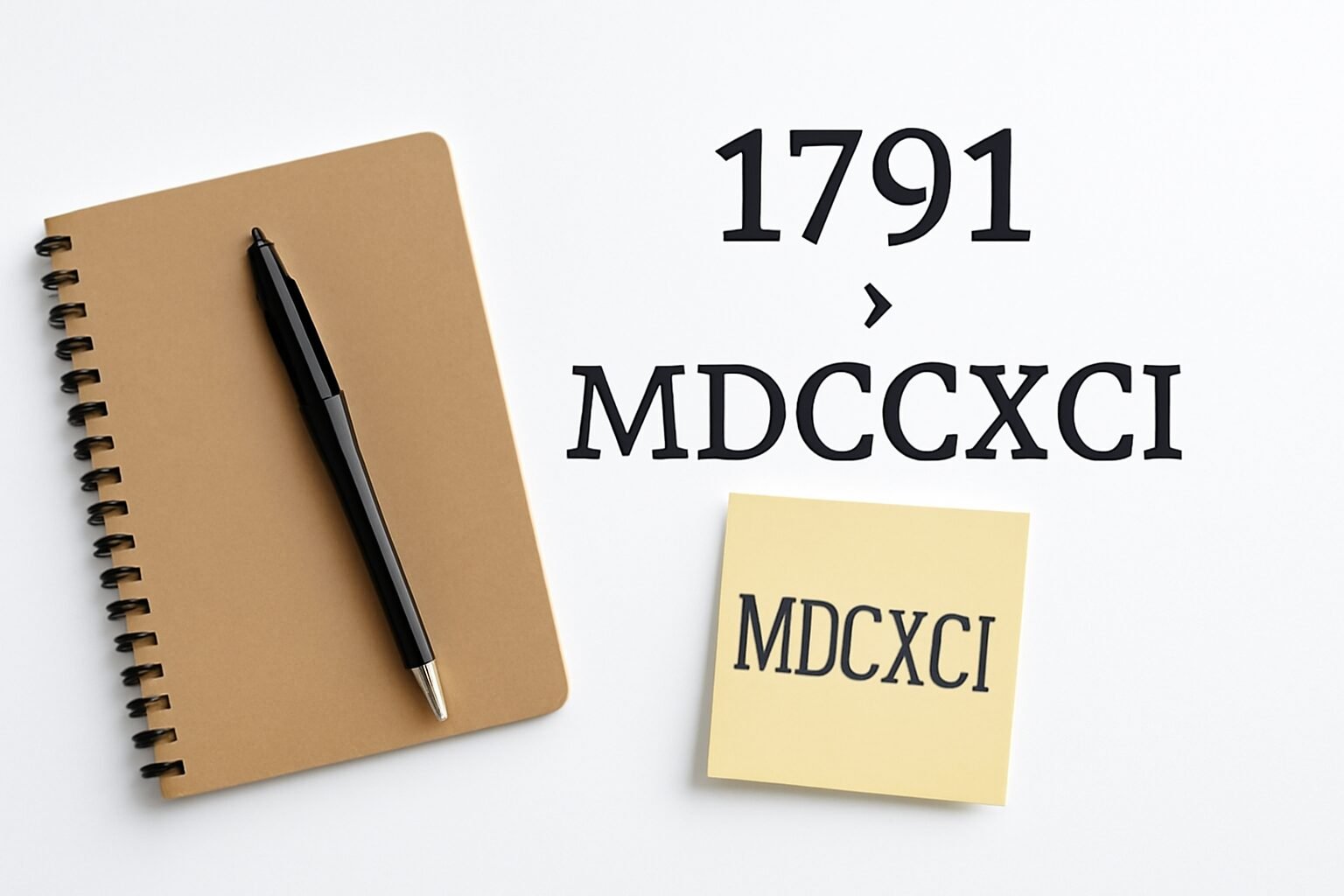 Roman Numerals: 1791