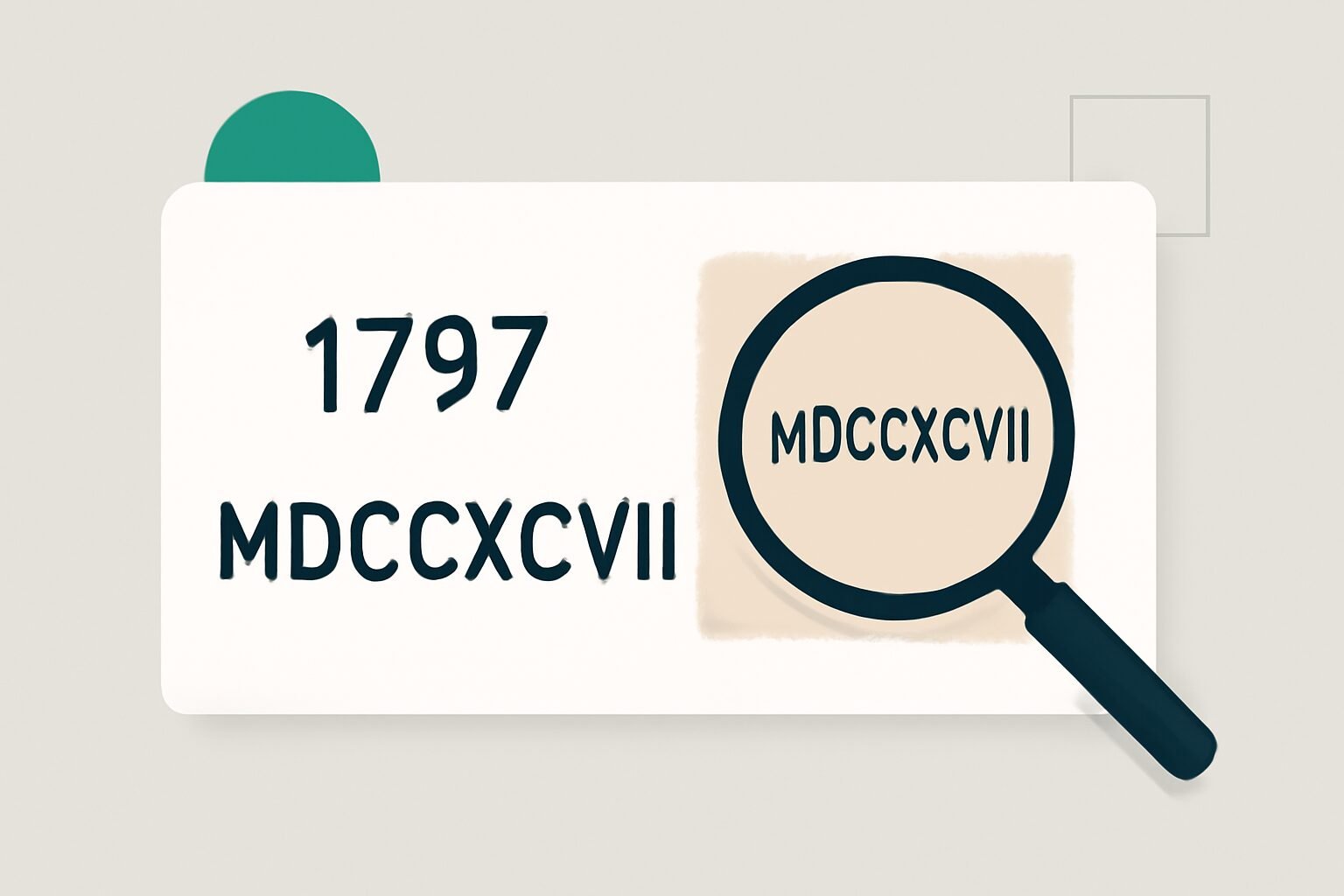 Roman Numerals: 1797