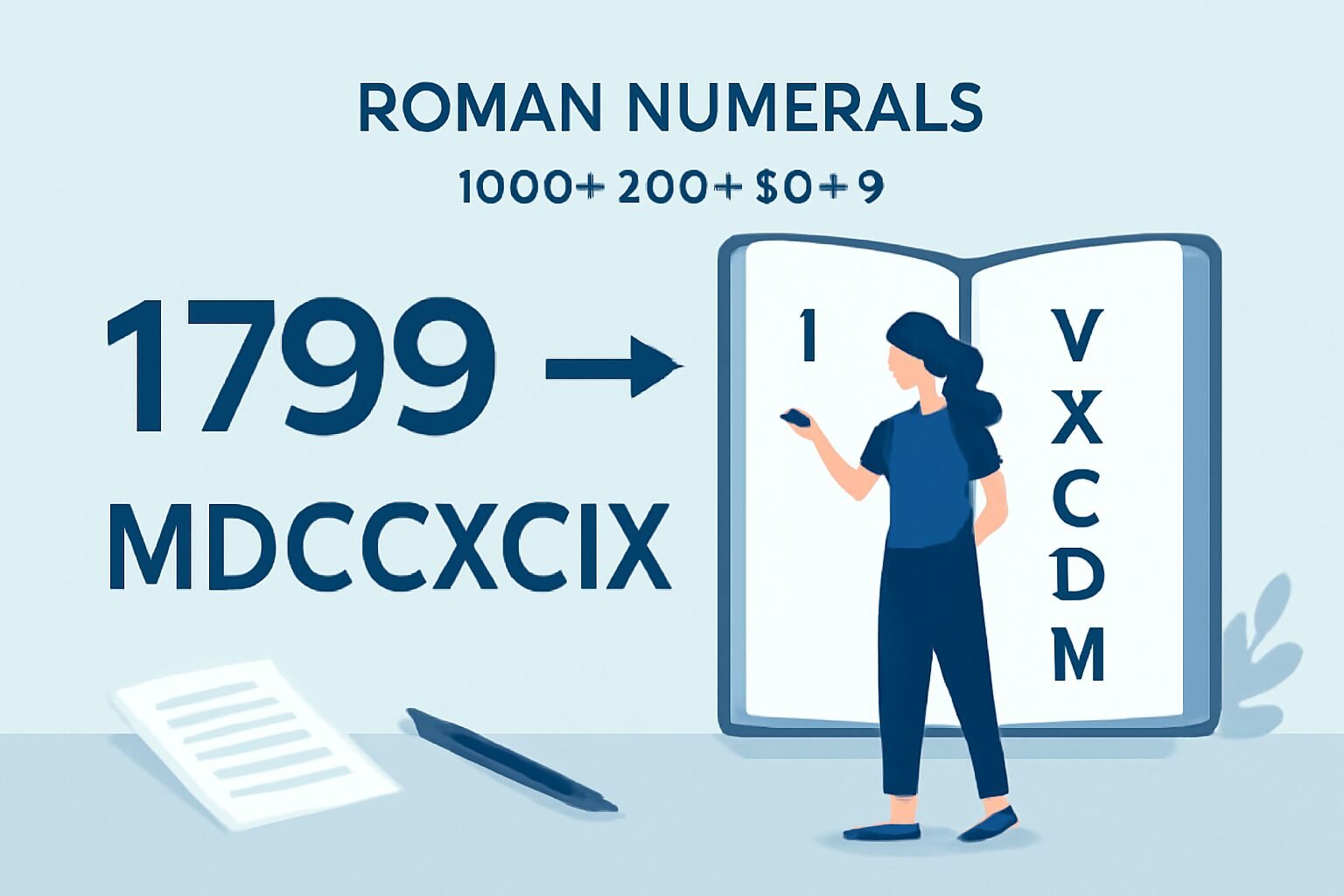 Roman Numerals: 1799