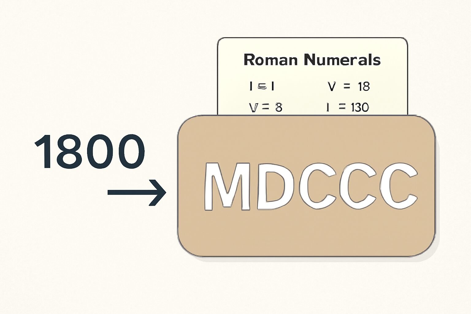 Roman Numerals: 1800