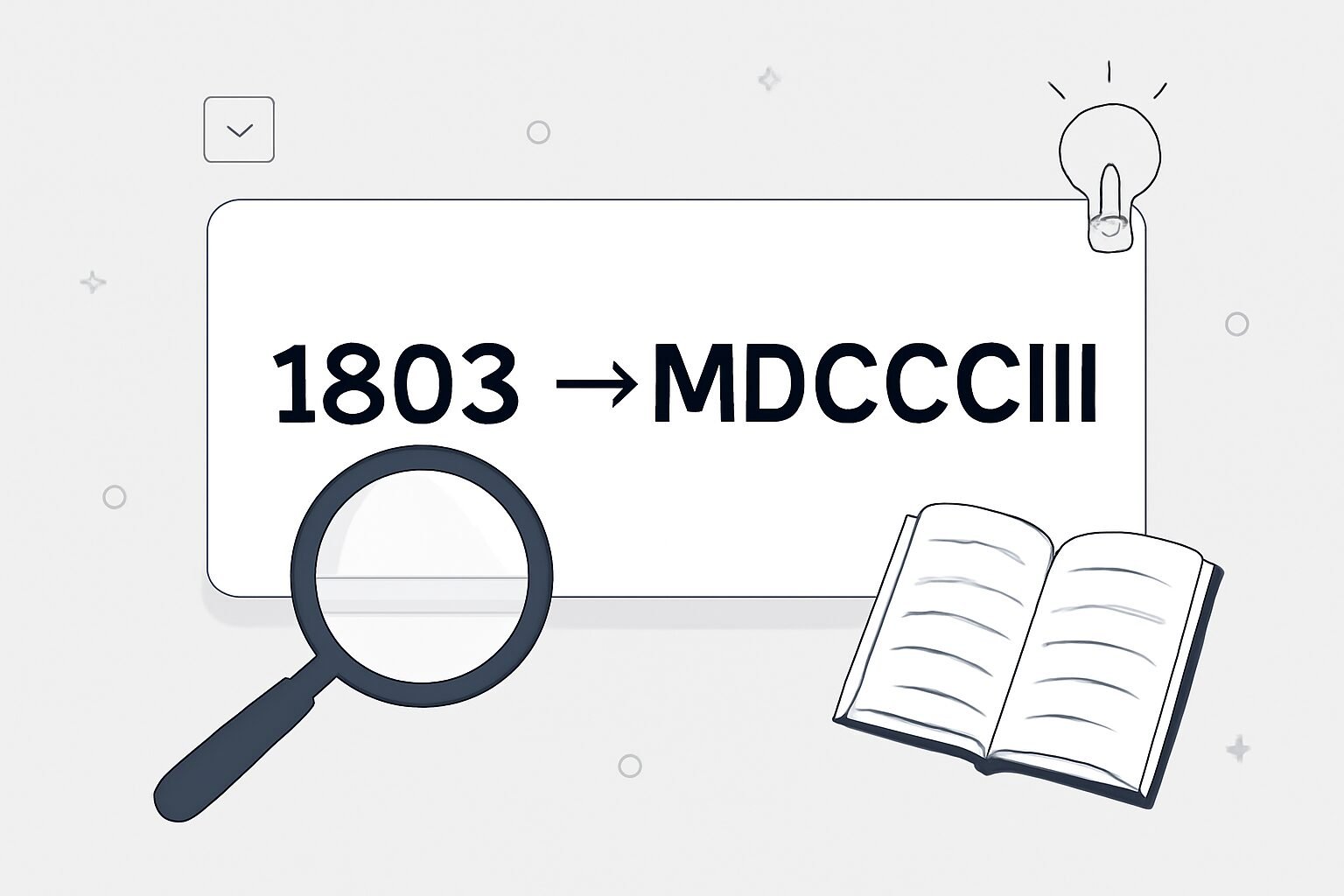 Roman Numerals: 1803