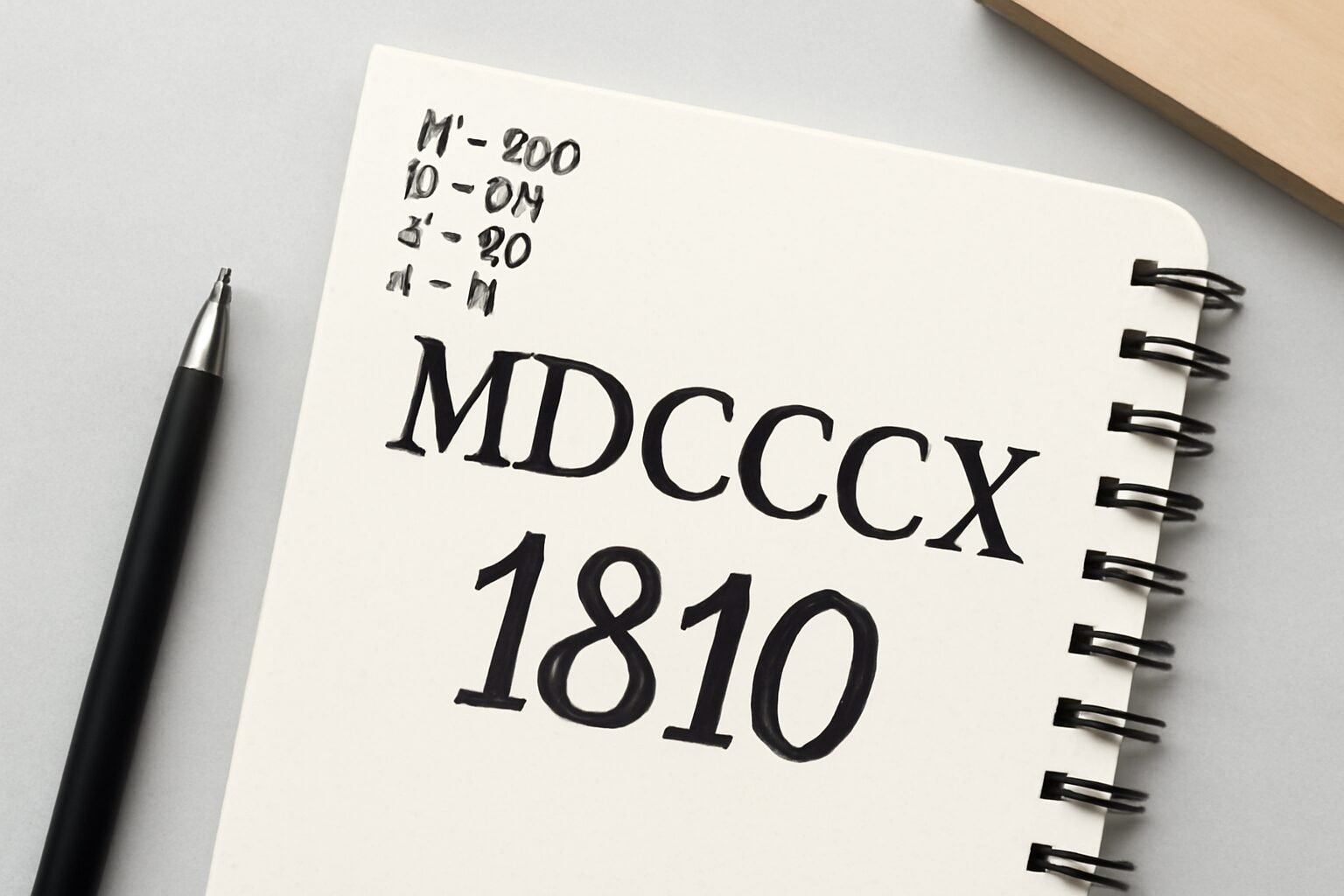 Roman Numerals: 1810