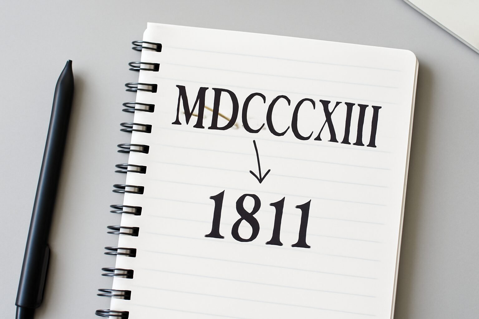 Roman Numerals: 1811