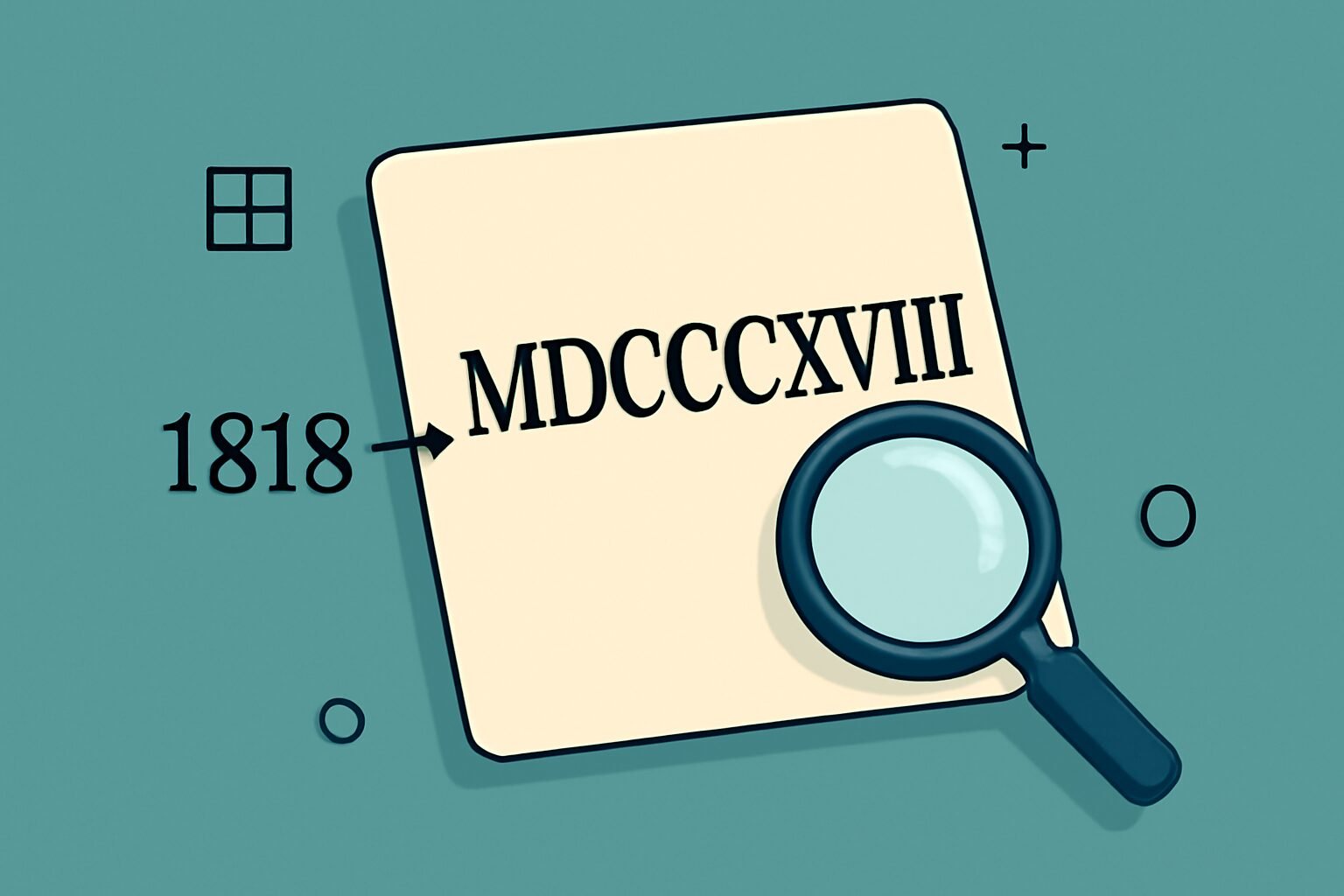 Roman Numerals: 1818