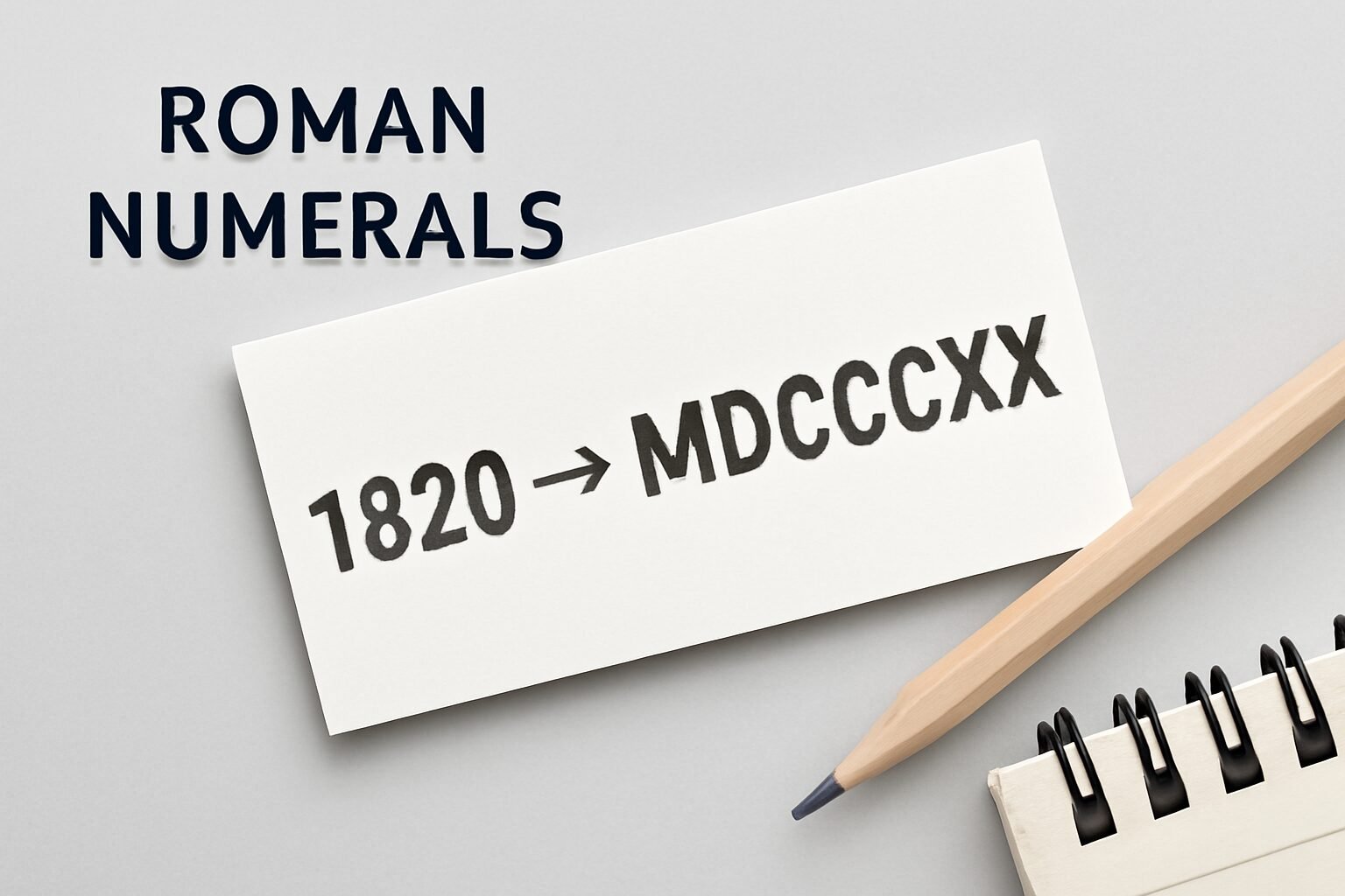 Roman Numerals: 1820