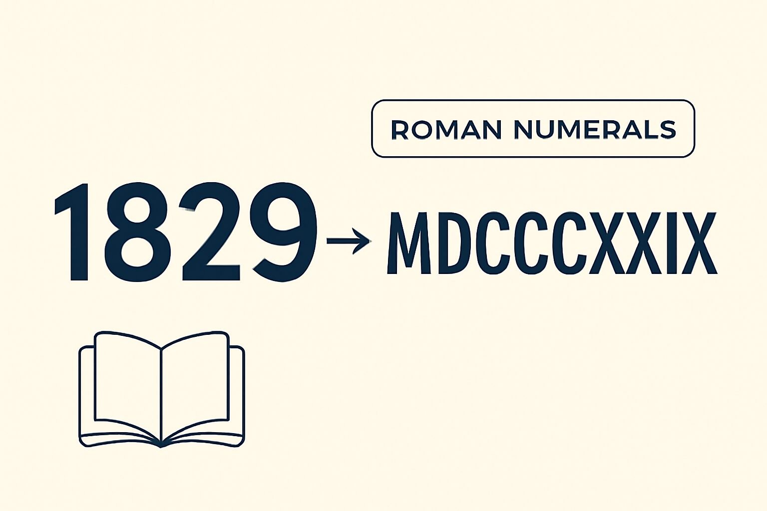 Roman Numerals: 1829