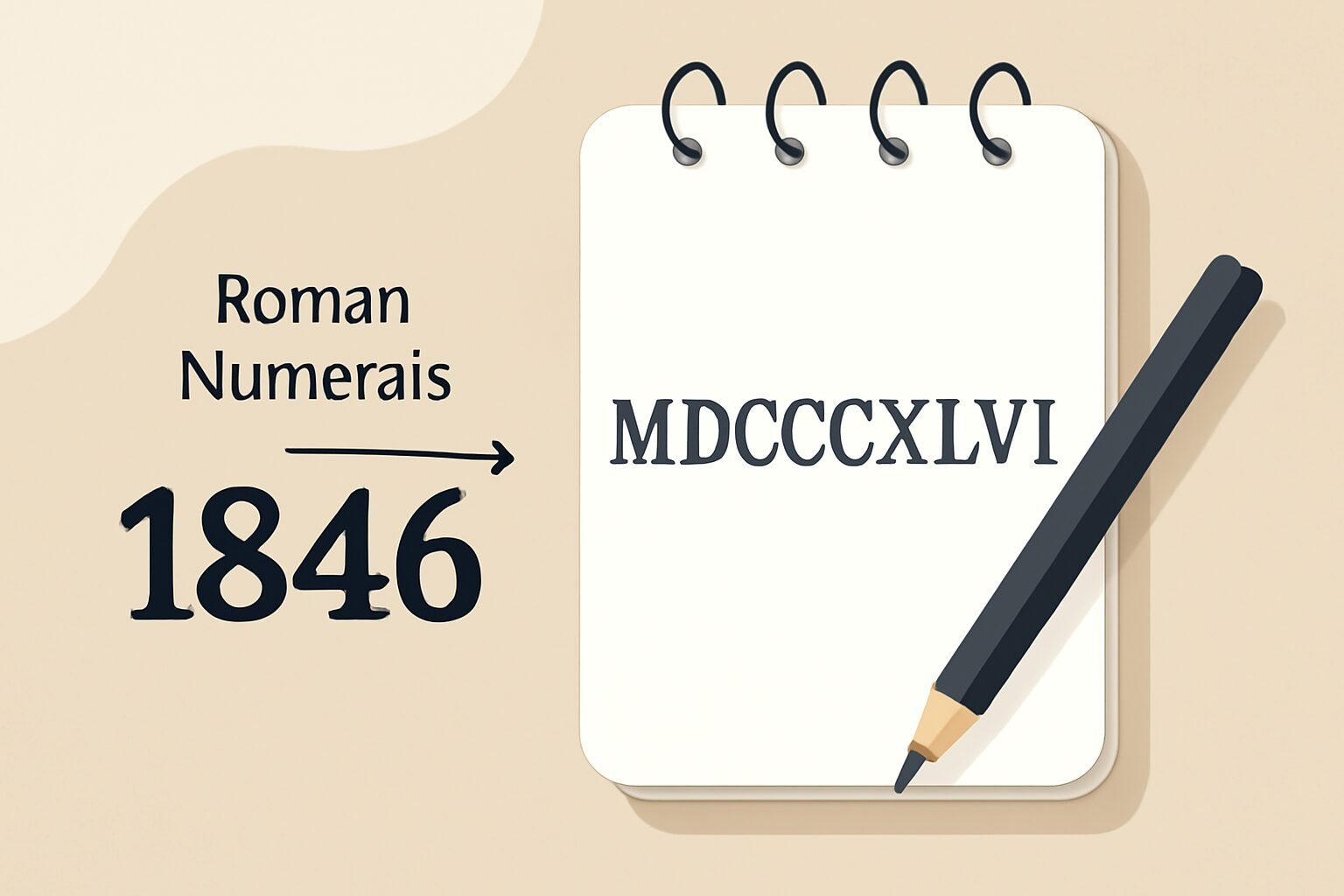 Roman Numerals: 1846