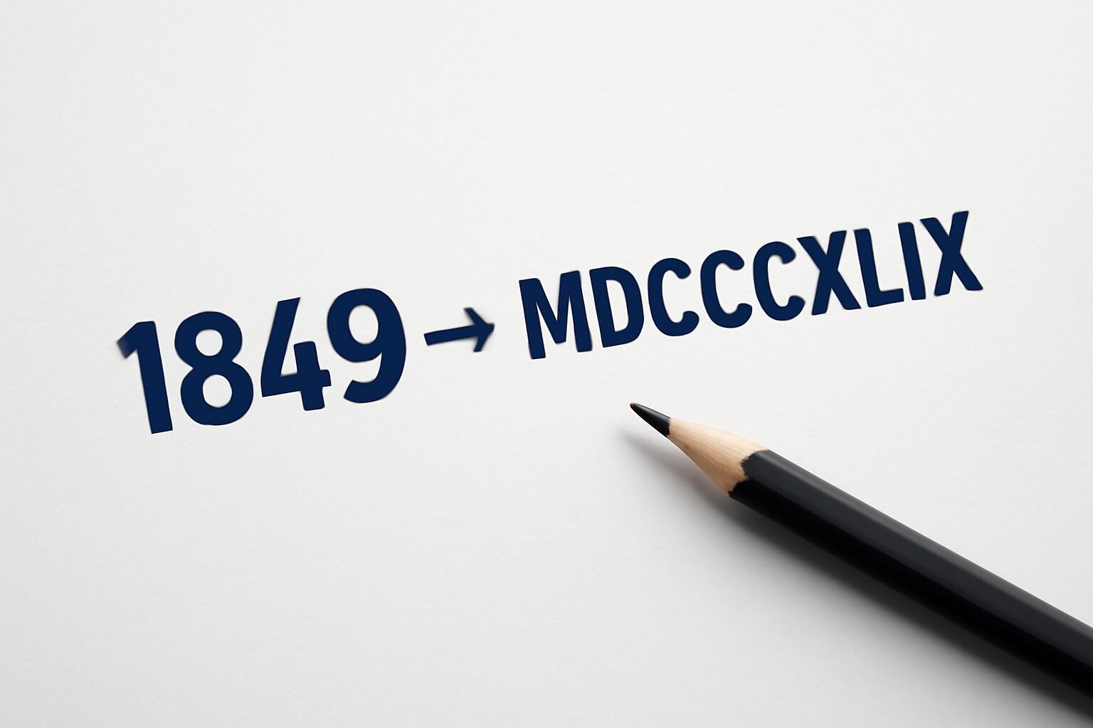 Roman Numerals: 1849