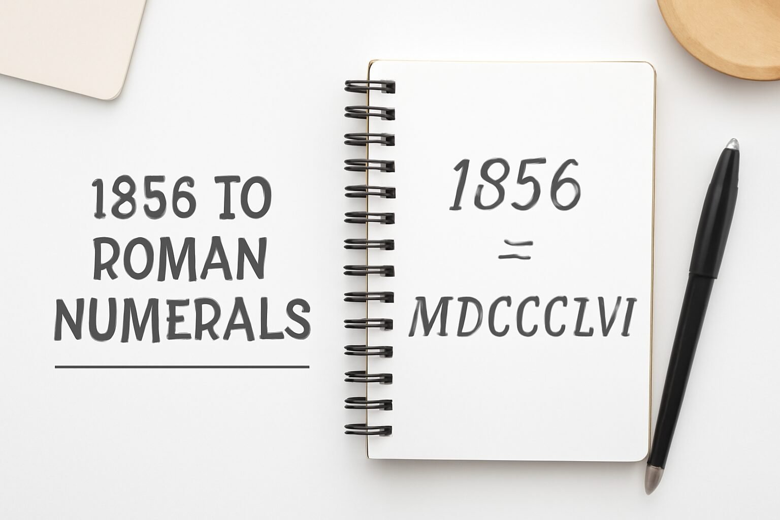 Roman Numerals: 1856