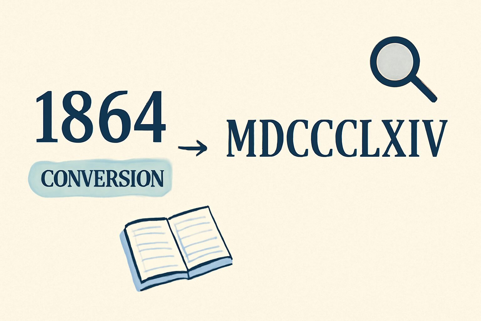 Roman Numerals: 1864
