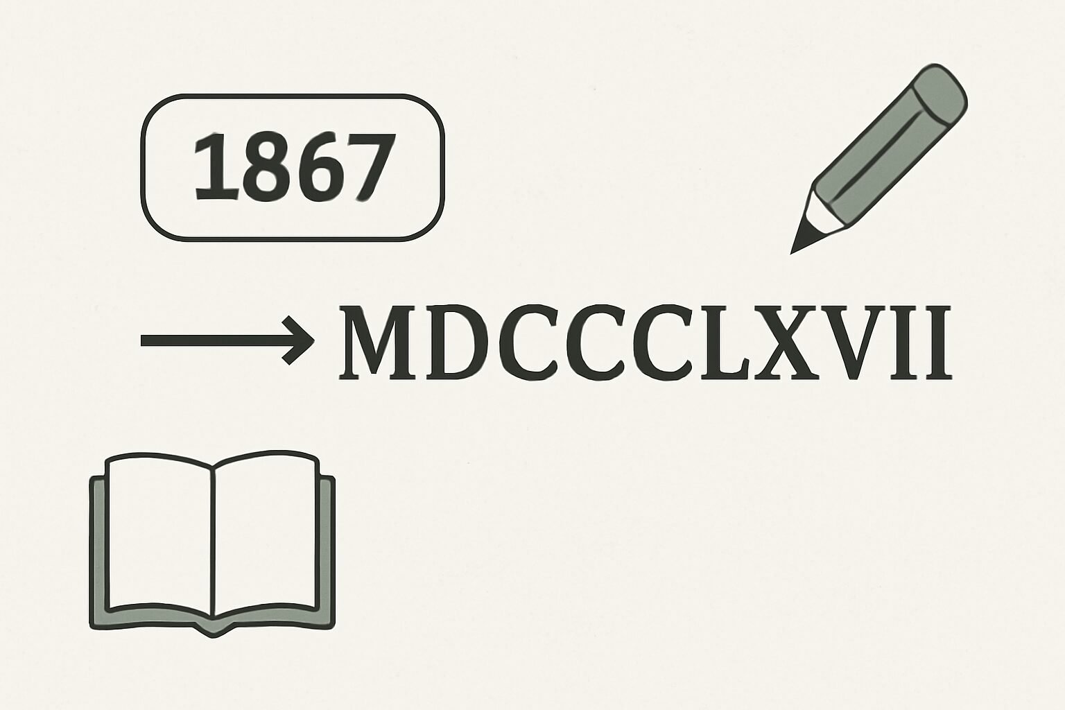 Roman Numerals: 1867