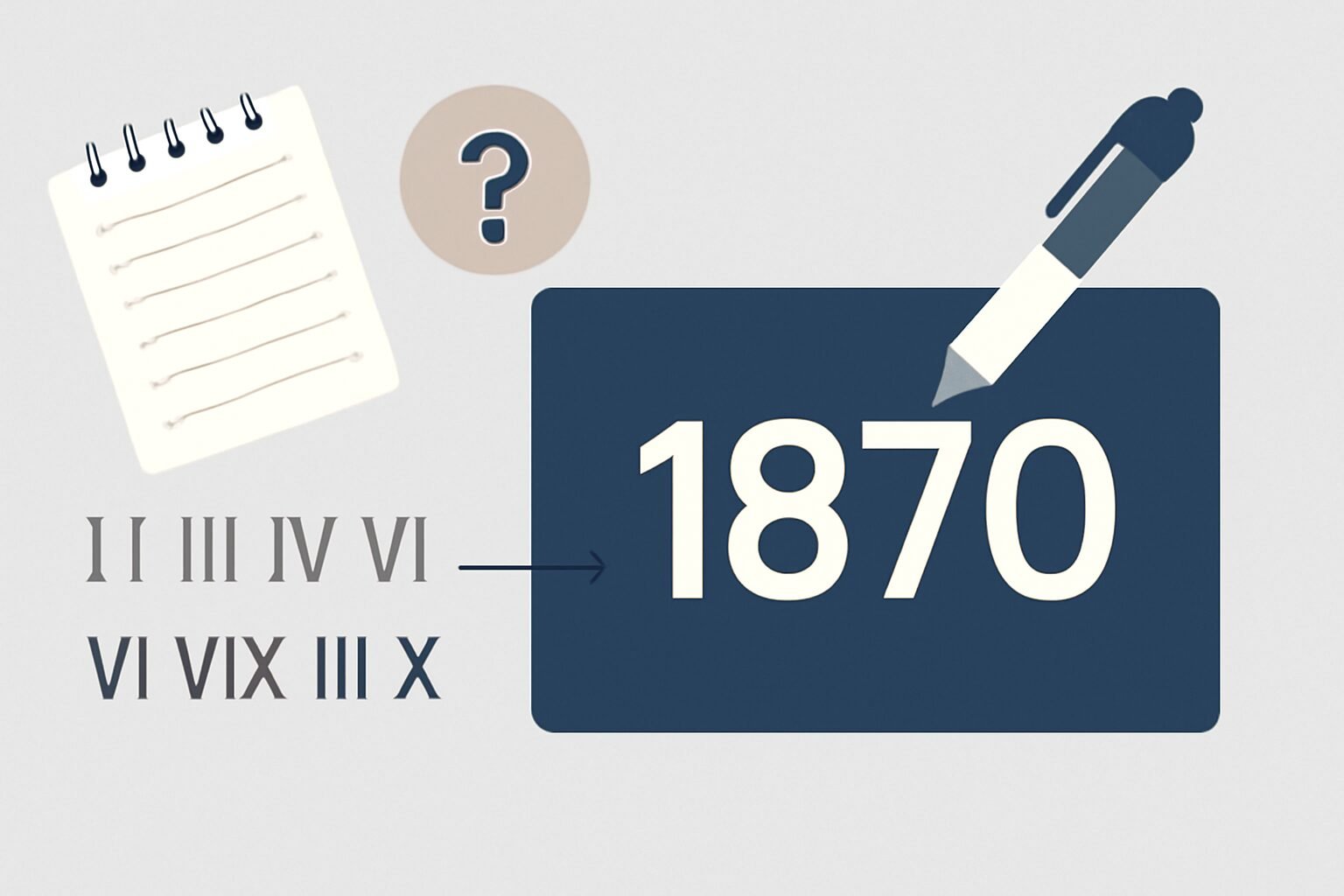 Roman Numerals: 1870