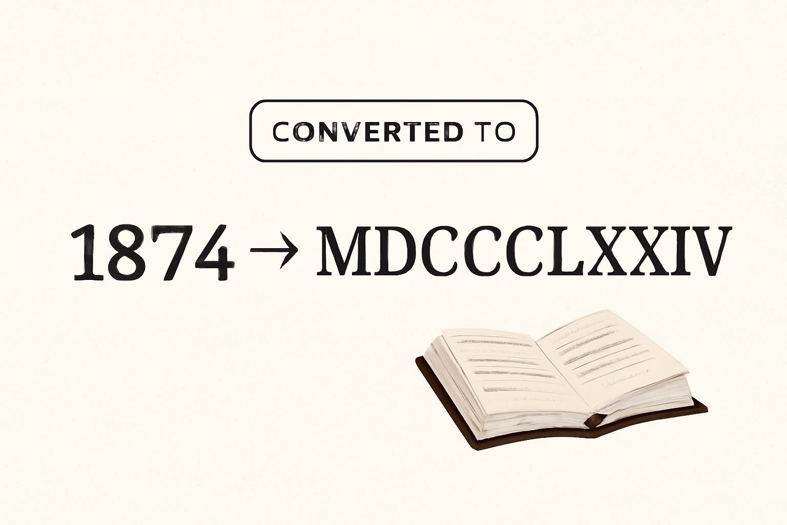 Roman Numerals: 1874