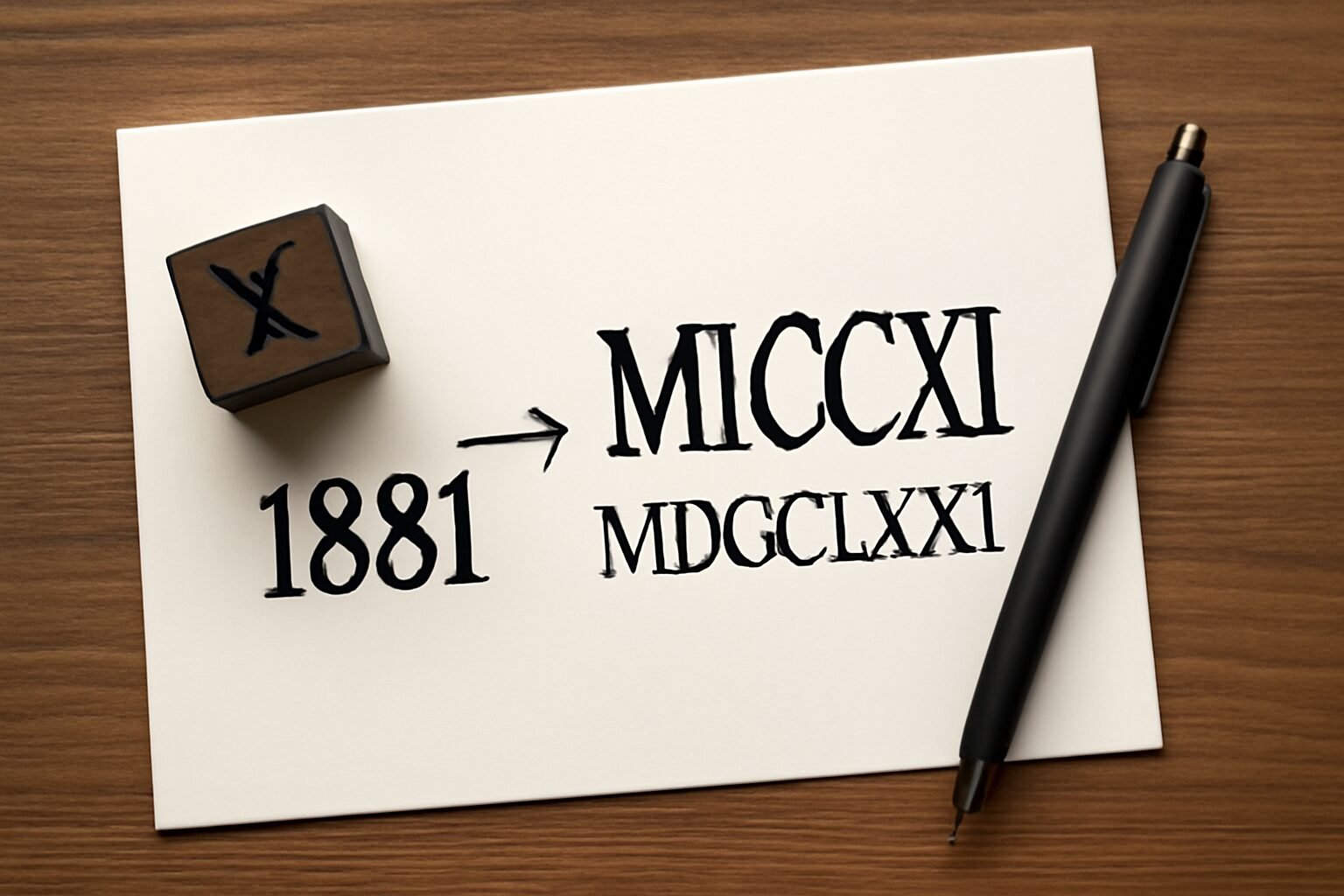 Roman Numerals: 1881