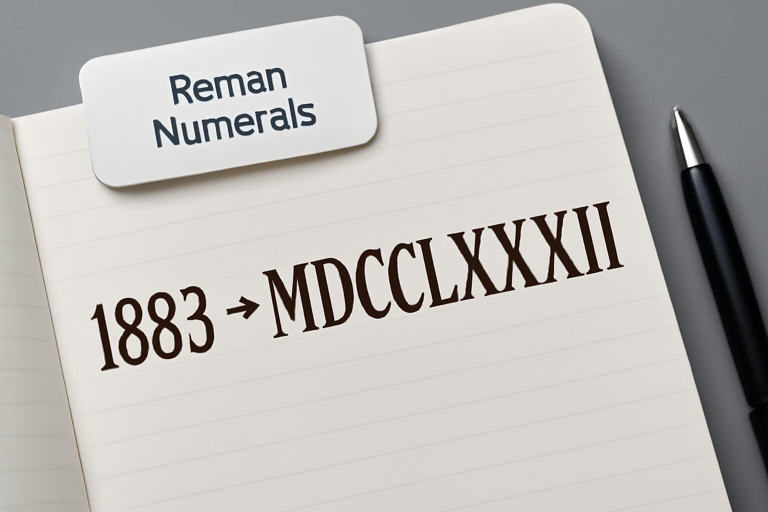 Roman Numerals: 1883