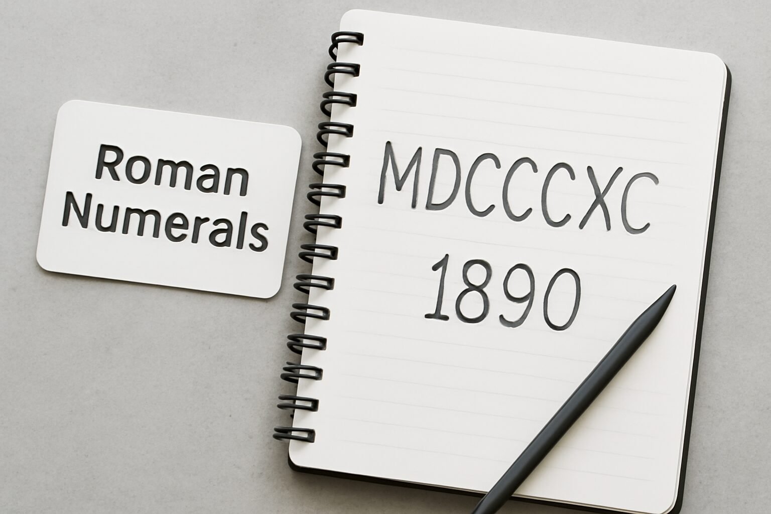Roman Numerals: 1890