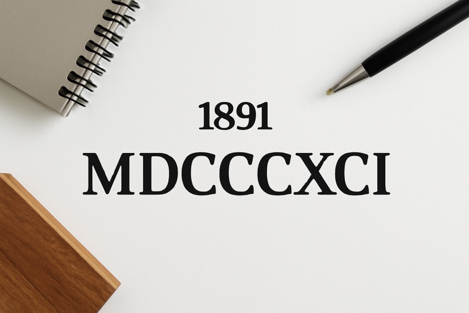Roman Numerals: 1891