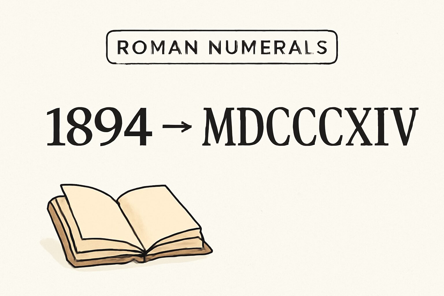 Roman Numerals: 1894