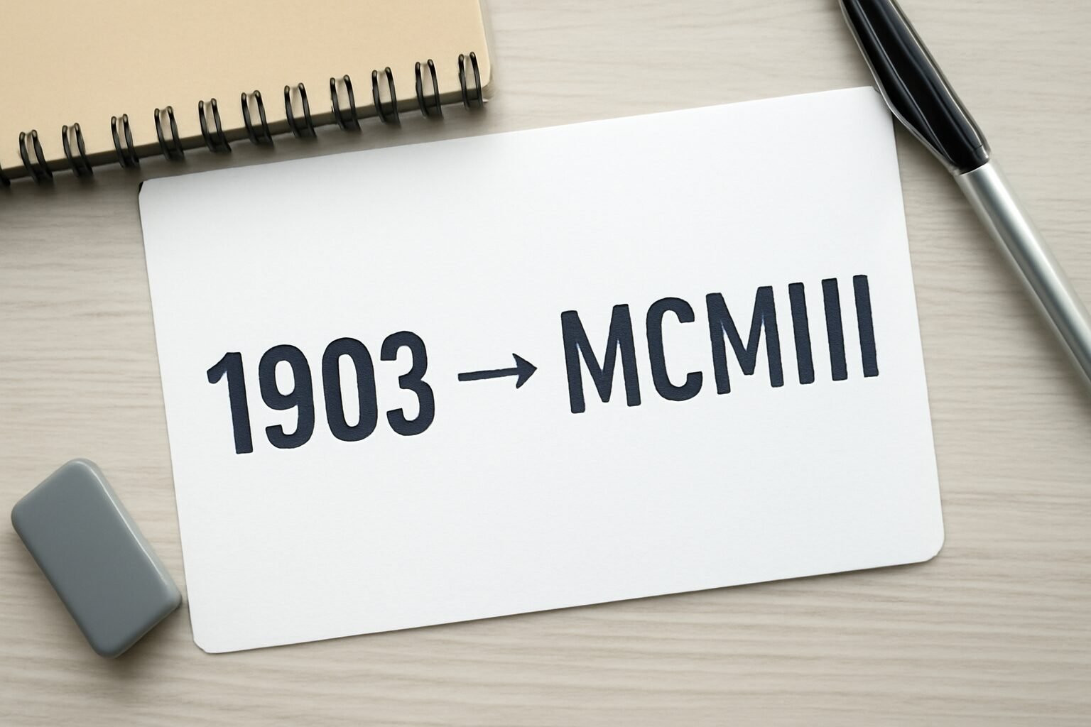 Roman Numerals: 1903