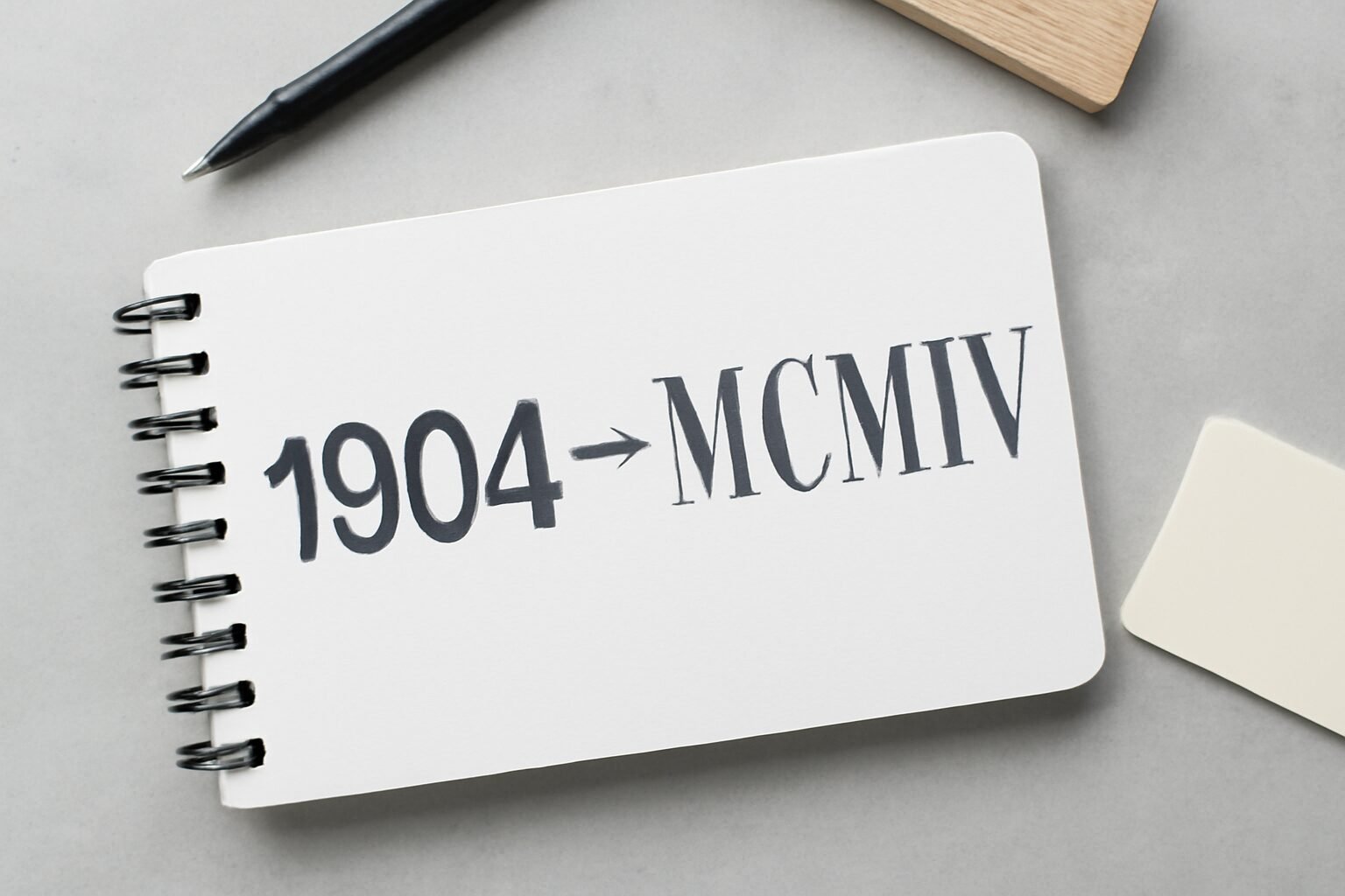 Roman Numerals: 1904