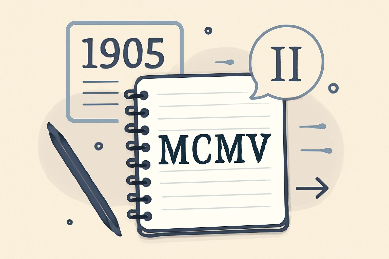 Roman Numerals: 1905