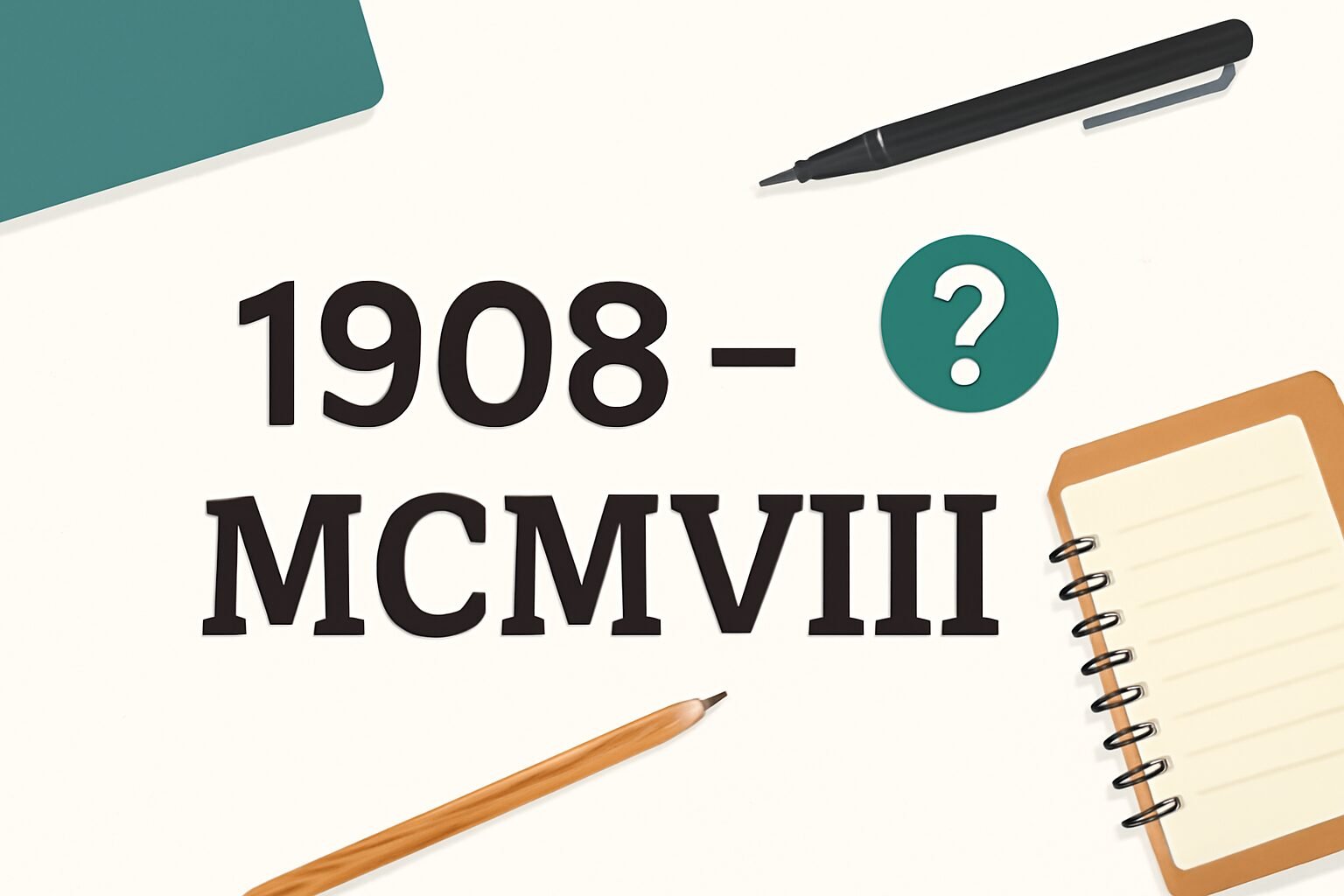 Roman Numerals: 1908