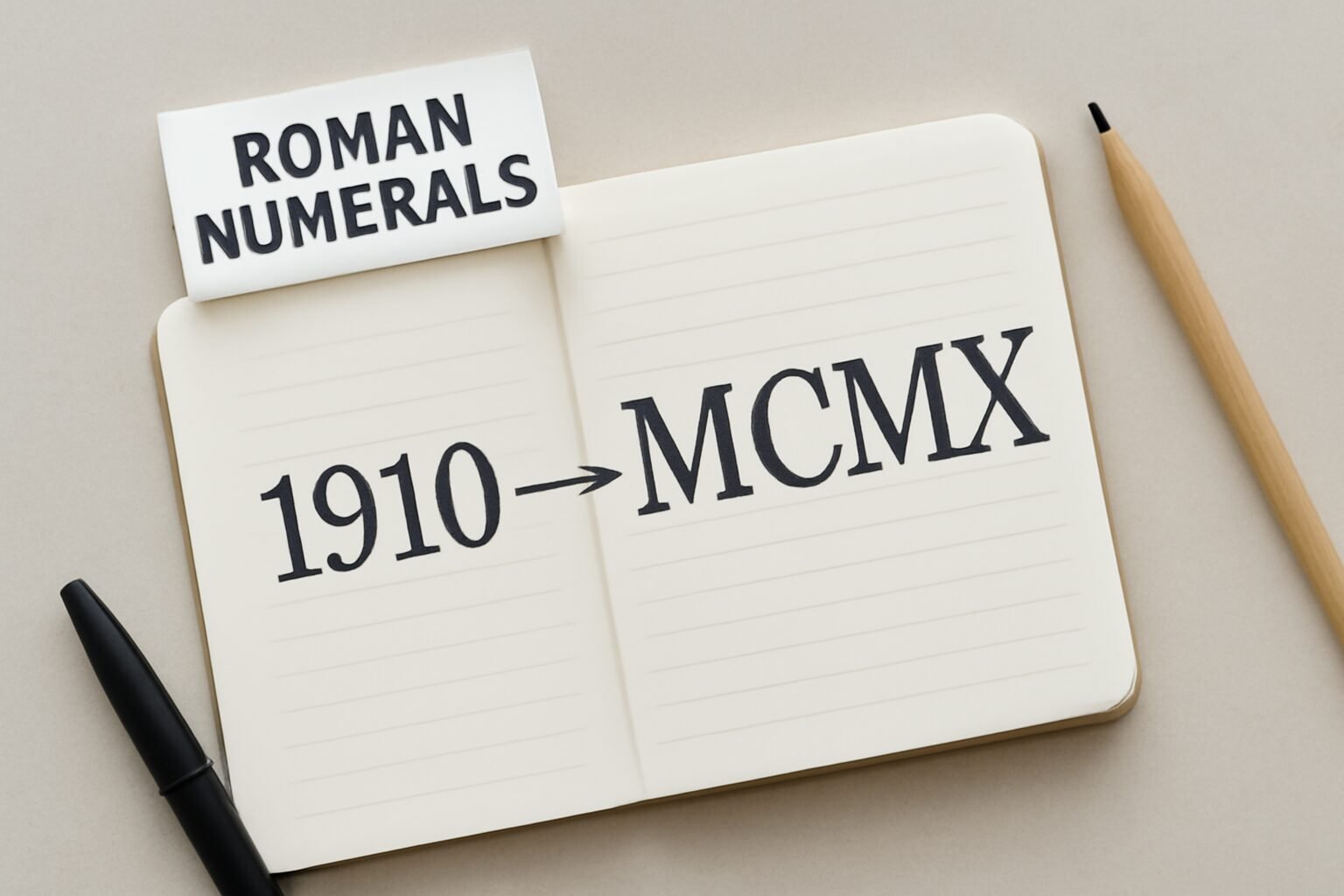 Roman Numerals: 1910