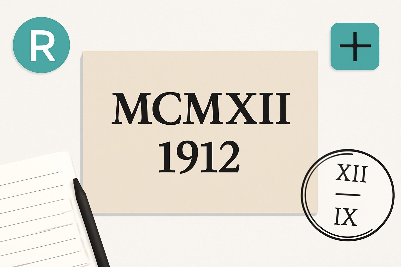 Roman Numerals: 1912
