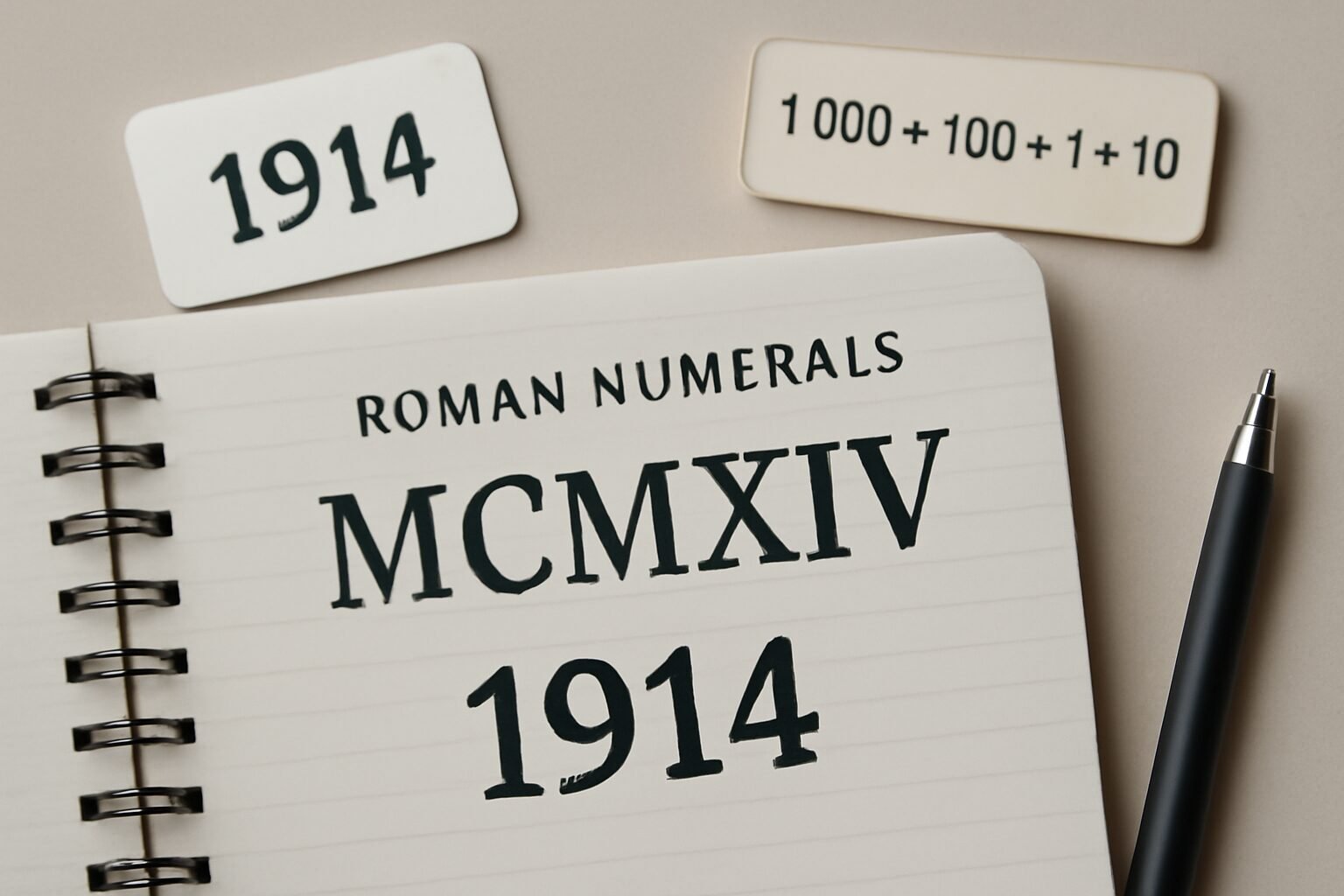 Roman Numerals: 1914
