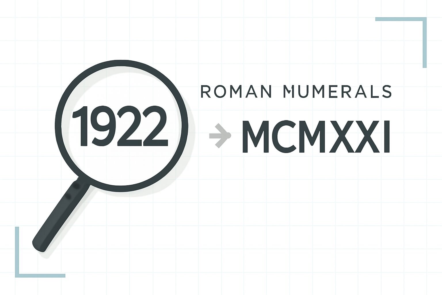 Roman Numerals: 1922