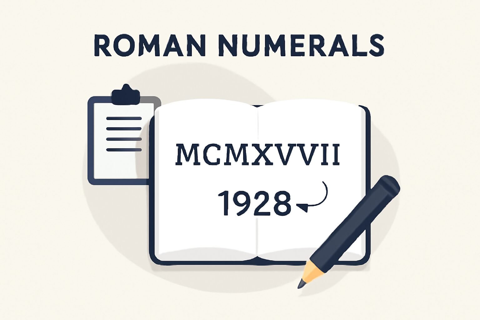 Roman Numerals: 1928