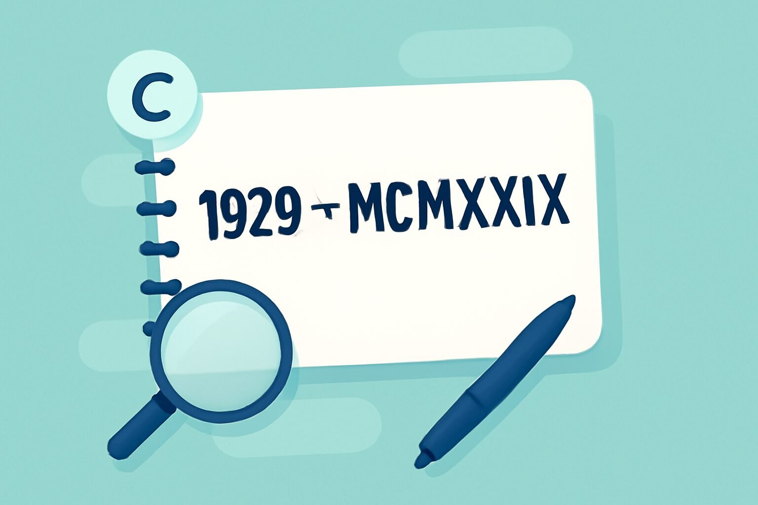 Roman Numerals: 1929