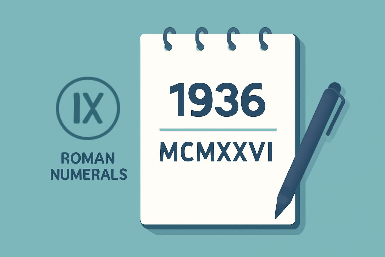 Roman Numerals: 1936
