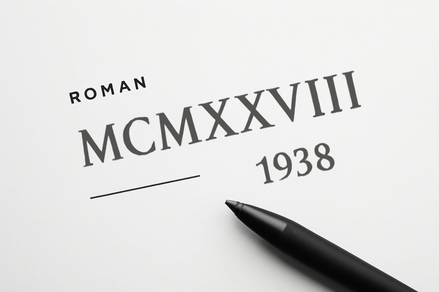 Roman Numerals: 1938