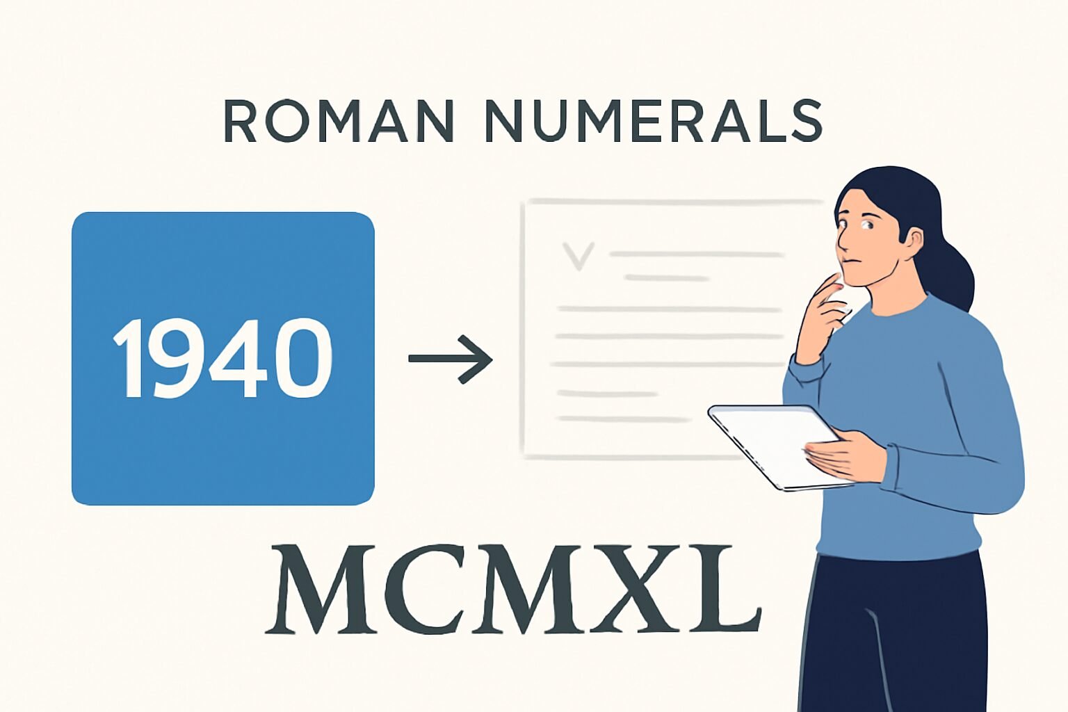 Roman Numerals: 1940