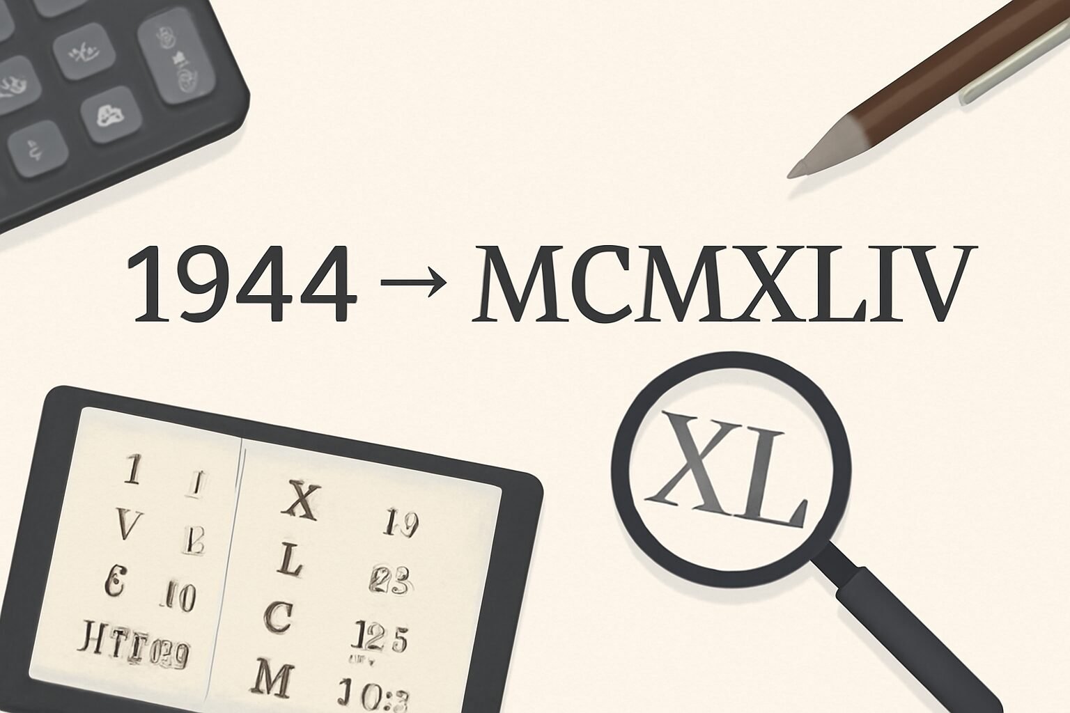 Roman Numerals: 1944