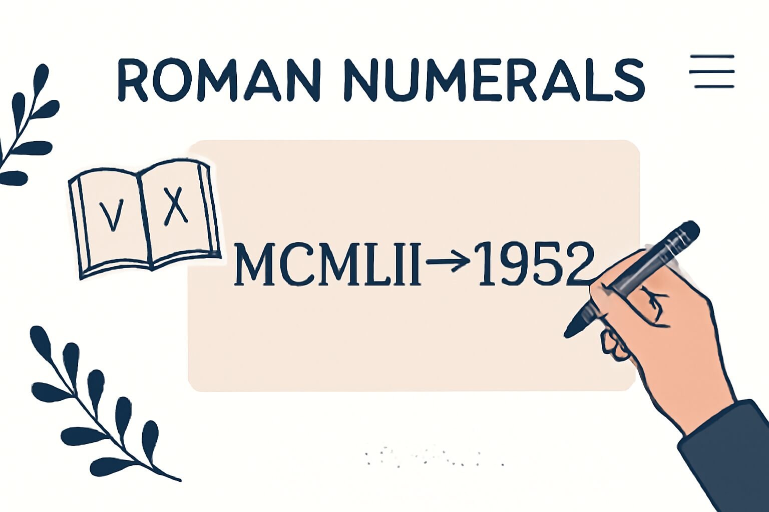 Roman Numerals: 1952