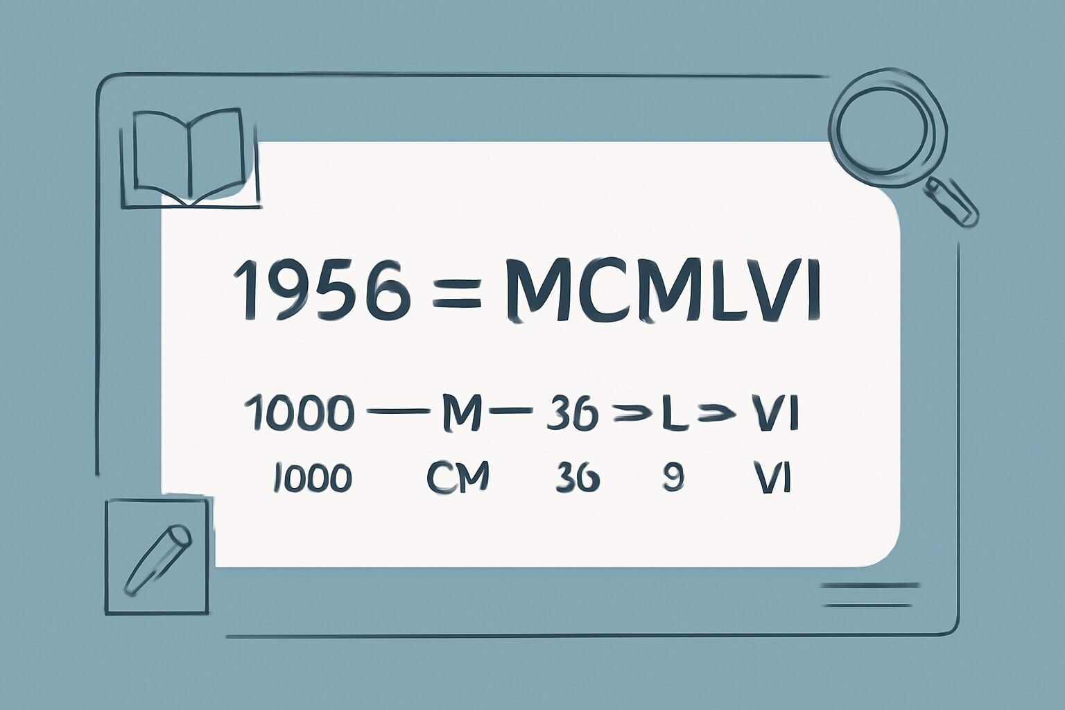 Roman Numerals: 1956