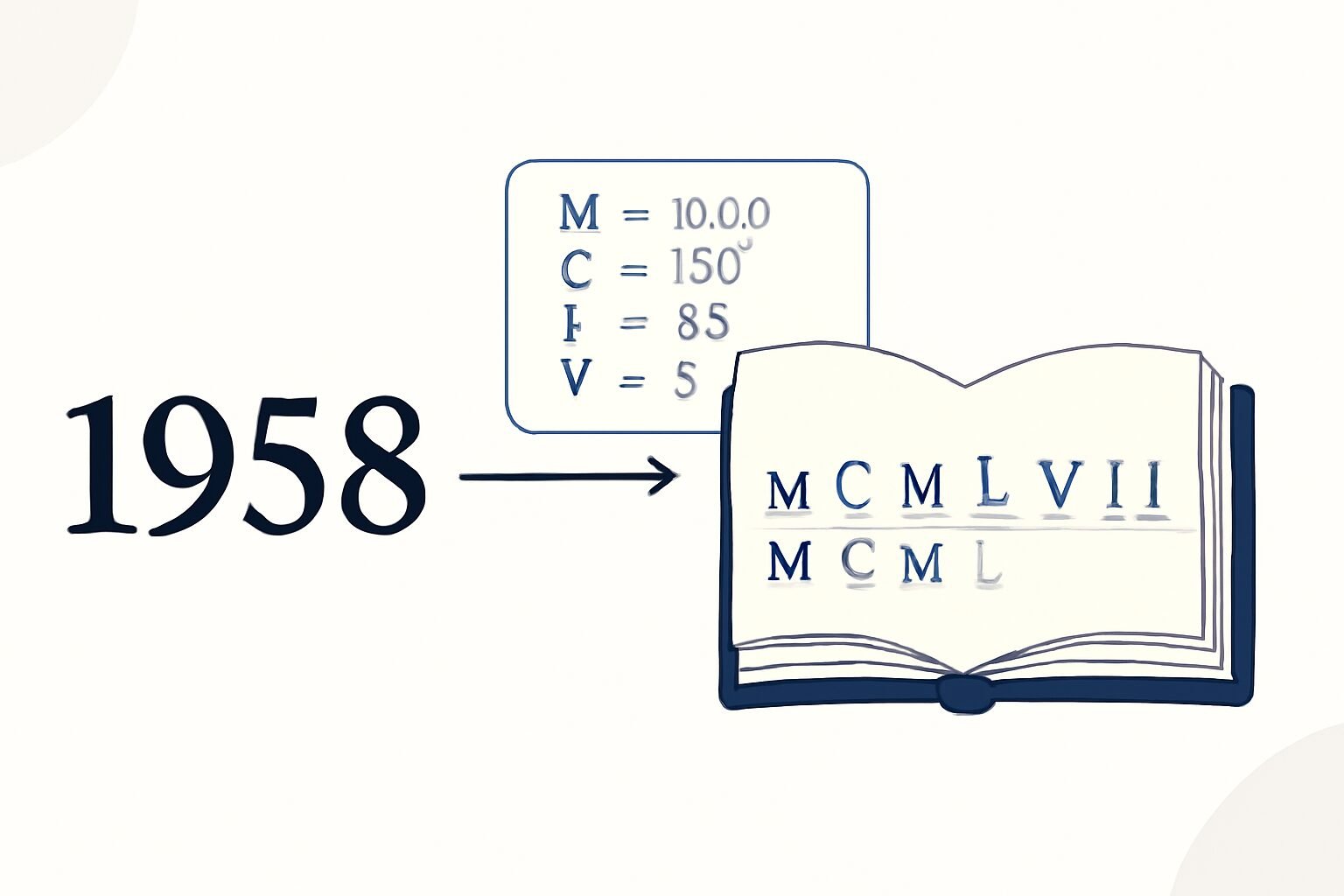 Roman Numerals: 1958