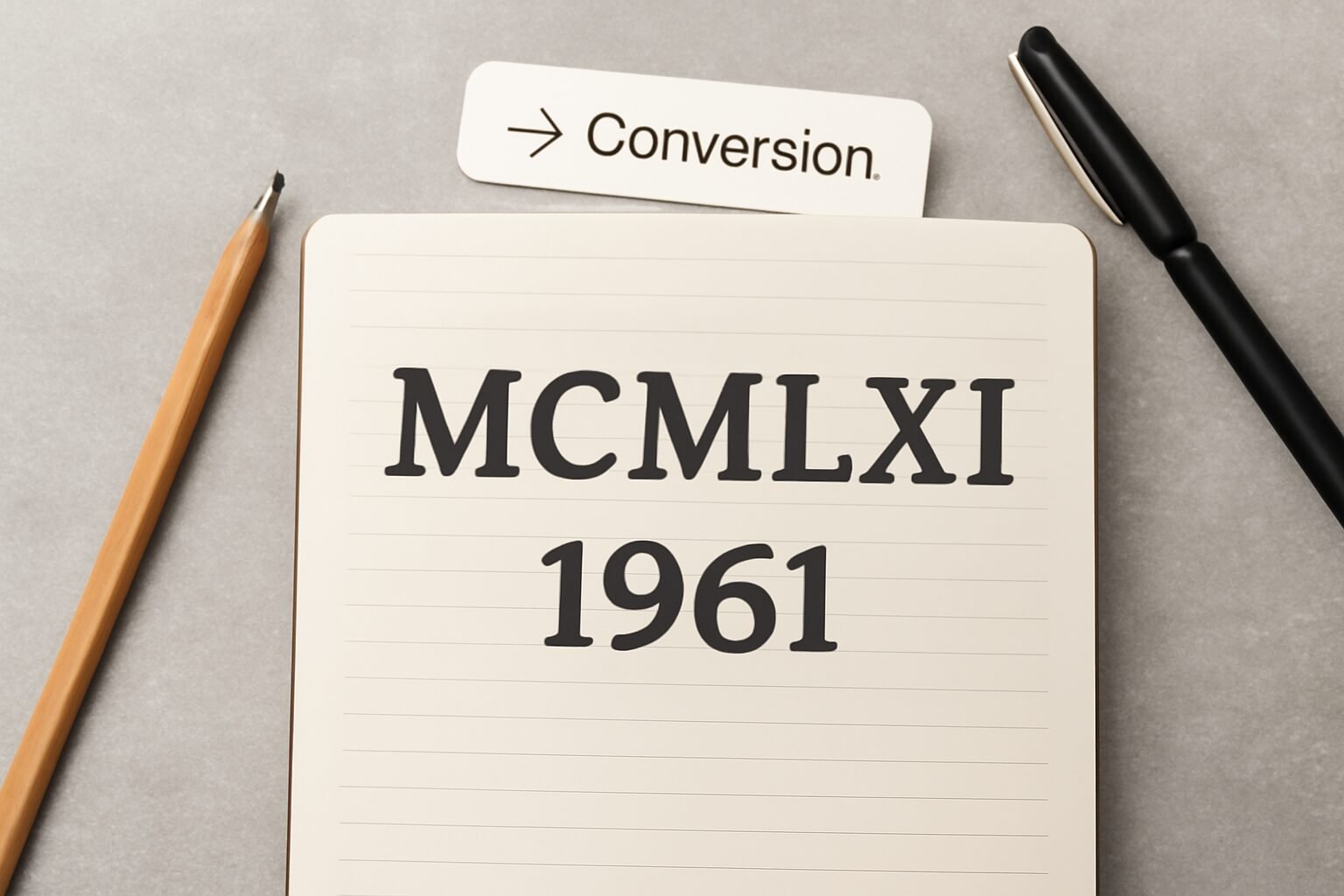 Roman Numerals: 1961